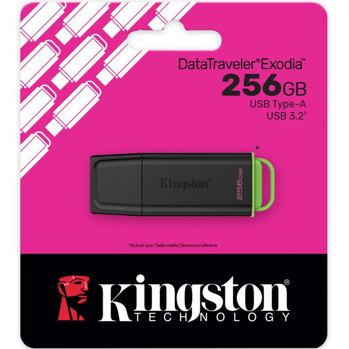 Kingston DataTraveler Exodia Gen2 256GB USB 3.2 Negro/Verde